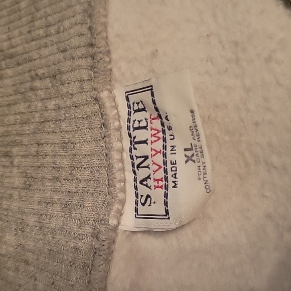 Light grey Santee hvywt turtle neck half zip up sweatershirt men's size XL - Picture 2 of 3